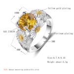 Sunflower  Sunflower Blossom Womens Jewelry Ring - Image 5