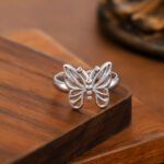 Elegant Butterfly All-Match Niche Open Ring For Women - Image 7