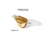 Cross-border Influencer Hollow Maple Leaf Ring - Image 6