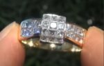 Sparkling Luxury Heavy Inlay Full Paved Zircon Ring, European American Style Fashion Exaggerated Personalized Diamond-studded Band Jewelry - Image 3