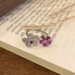 Minimalist Row Flower Series Open Ring, Sweet Fashion Floral High-end Temperament Finger Ring For Women - Image 9