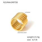 Niche Design Multi-layer Wrapped Wide Ring - Image 3