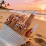 Geometric Flower Light Luxury All-Match Ring - Image 5