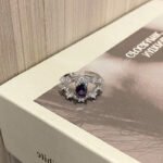 Women Geometric Purple Zircon Ring Sweet Cool Niche Design Index Finger Ring - Image 2