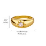 European And American Bestseller Full Diamond Ring, Fashion Luxury Cluster Set Zircon Adjustable Ring, Light Luxury Elegant Luxury Diamond Ring Wholesale Supply - Image 2