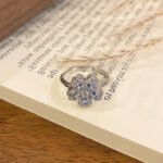 Minimalist Row Flower Series Open Ring, Sweet Fashion Floral High-end Temperament Finger Ring For Women - Image 10