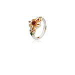 Chinese Style Women Ring, Niche Design Enamel Hanfu Crown Ruyi Adjustable Open Ring - Image 7