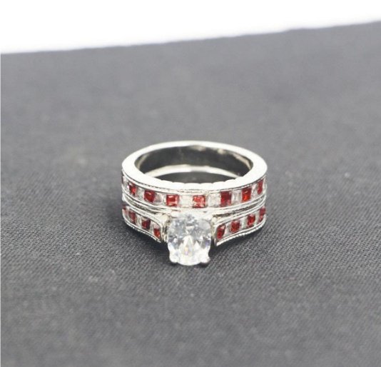 5abc5db0-4a3a-4a11-b5dd-0f2a592c7773.jpg Ruby Women's Diamond Ring - Image 1