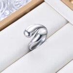 Popular Design Retro  Style Fashionable Titanium Steel Ring For Women - Image 8