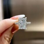 Ring Inlaid With An Extra-large Zircon