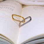 Simple Micro-Inlaid Diamond Titanium Steel Ring - Image 3