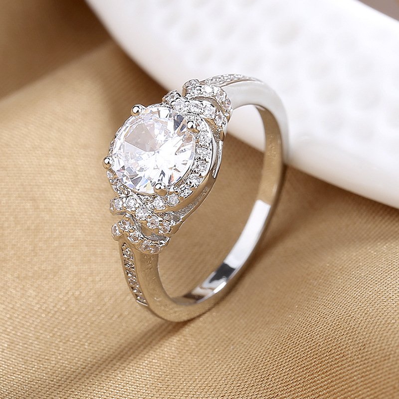 95313d4e-6578-409b-83bb-db7267aed3ba.jpg Fashionable Diamond-Encrusted Zircon Cross Ring For Women - Image 1