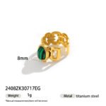 Colorfast Natural Malachite Earrings - Image 6