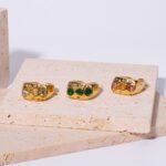 Retro Colorful Diamond Open Adjustable Ring - Image 4