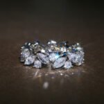 Fashionable Water Drop Full Diamond Ring For Women