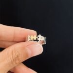 Cosplay Starry Flower Blue Zircon Ring Anime Peripheral Accessory - Image 5