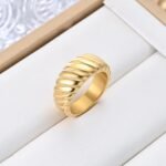 Popular Design Retro  Style Fashionable Titanium Steel Ring For Women - Image 10