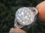 Super Sparkling Heavy Full Paved Zircon Ring European American Exaggerated Band - Image 2