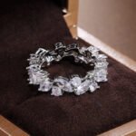 Fashionable Water Drop Full Diamond Ring For Women - Image 3