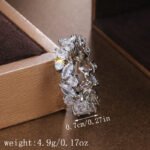 Fashionable Water Drop Full Diamond Ring For Women - Image 4
