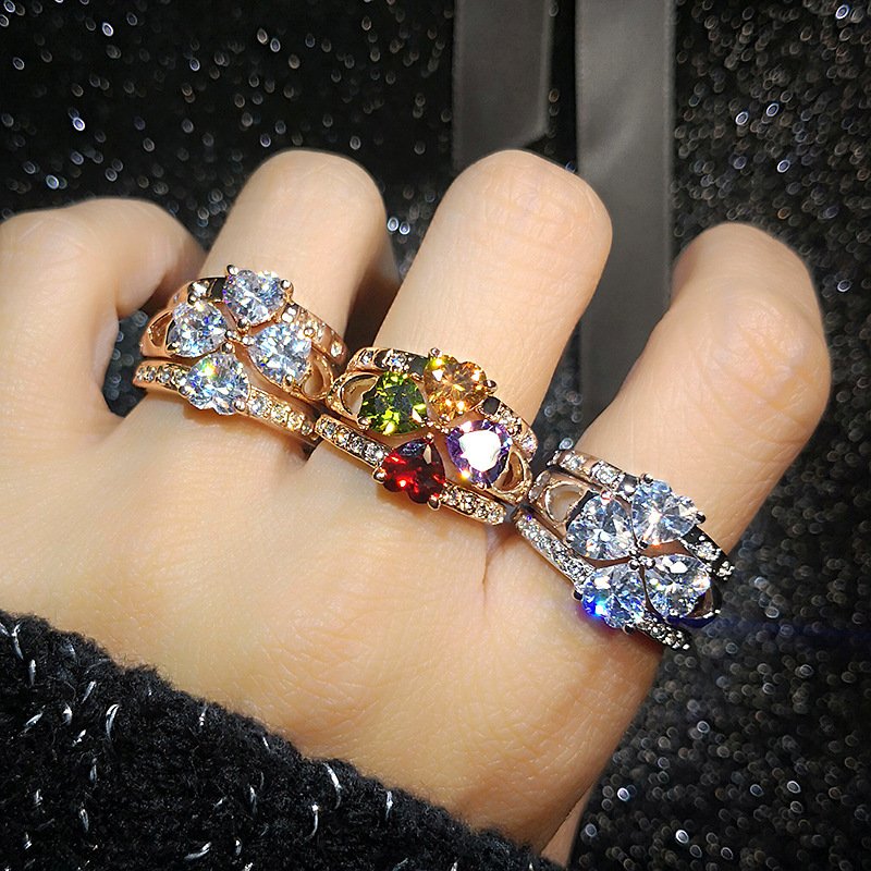 e2762520-e5c5-459e-ad23-b92efe3d96cb.jpg Personalized Amethyst Minimalist Womens Ring - Image 1