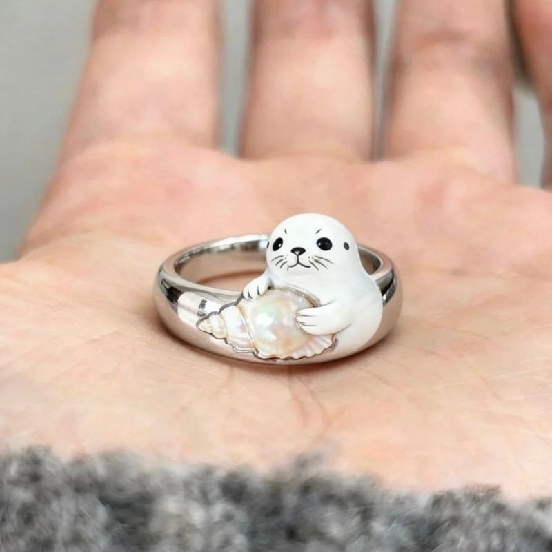 e28f3962-4d50-405f-8902-b187b203d5bf.jpg Cosplay Starry Flower Blue Zircon Ring Anime Peripheral Accessory - Image 1