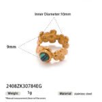 Colorfast Natural Malachite Earrings - Image 7