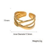 Adjustable Fashion Titanium Steel Ring - Image 2
