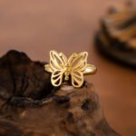 Elegant Butterfly All-Match Niche Open Ring For Women - Image 3